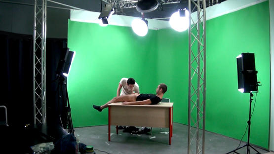 Fucking on the Set of the Menoboy Channel TV Studio with Kenzo Aréa